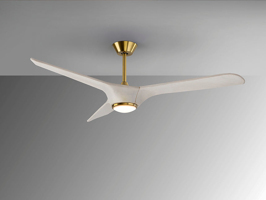 Schuller Alisios Ventilador blanco bronce D152 138833