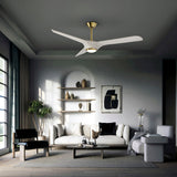 Schuller Alisios Ventilador blanco bronce D152 138833