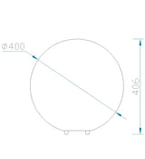 Mantra Avoriaz Lámpara de sobremesa blanco Ø40cm 1391