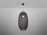 Schuller Tizne Lamp Papel Trenzado Negro 40D 139209