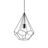 Lámpara colgante Ideal Lux Ampolla negro 60W Ø30cm 148175