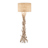 Lámpara de pie Ideal Lux Driftwood madera tela y 60W 0,2cm 148939