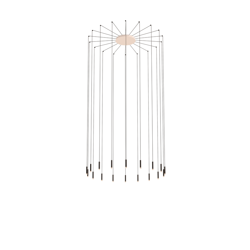 Lámpara de techo colgante LedsC4 Candle XS LED 18 luces 00-8533-14-27