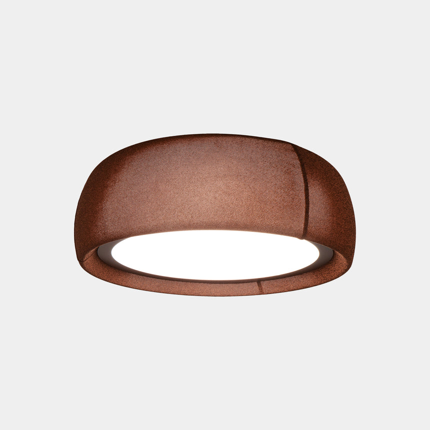 Lámpara de techo colgante LedsC4 Gong Microprisma LED acero metacrilato Ø60cm 00-8902-W1-L1