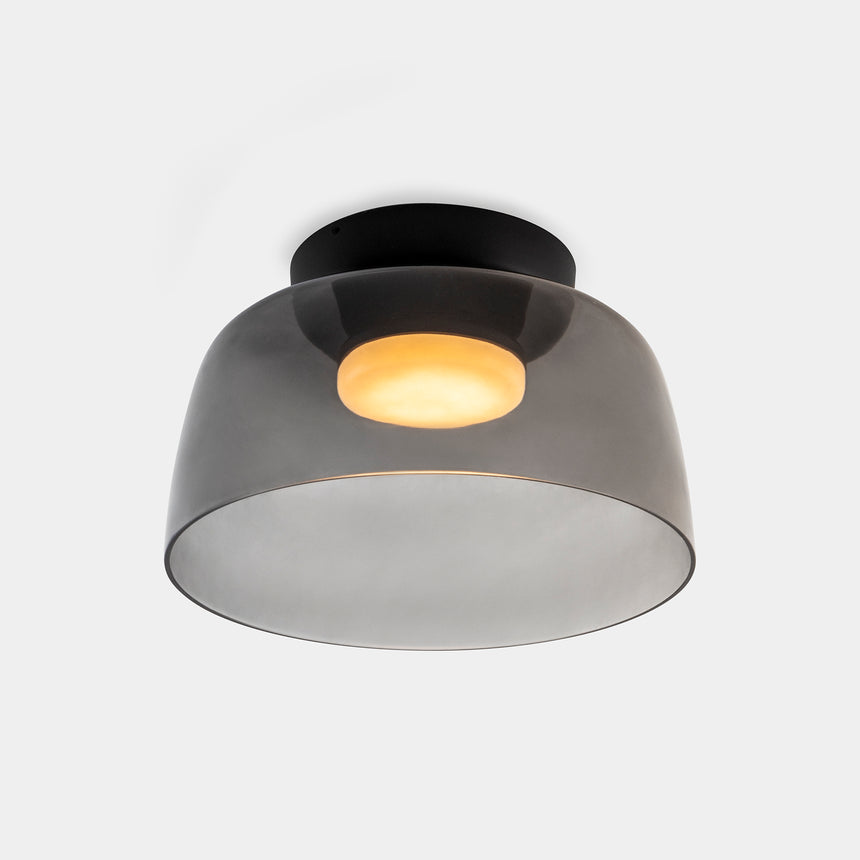 LedsC4 Plafón Levels 1 luz Ø32cm LED 28 Phase Cut negro 15-A132-05-12