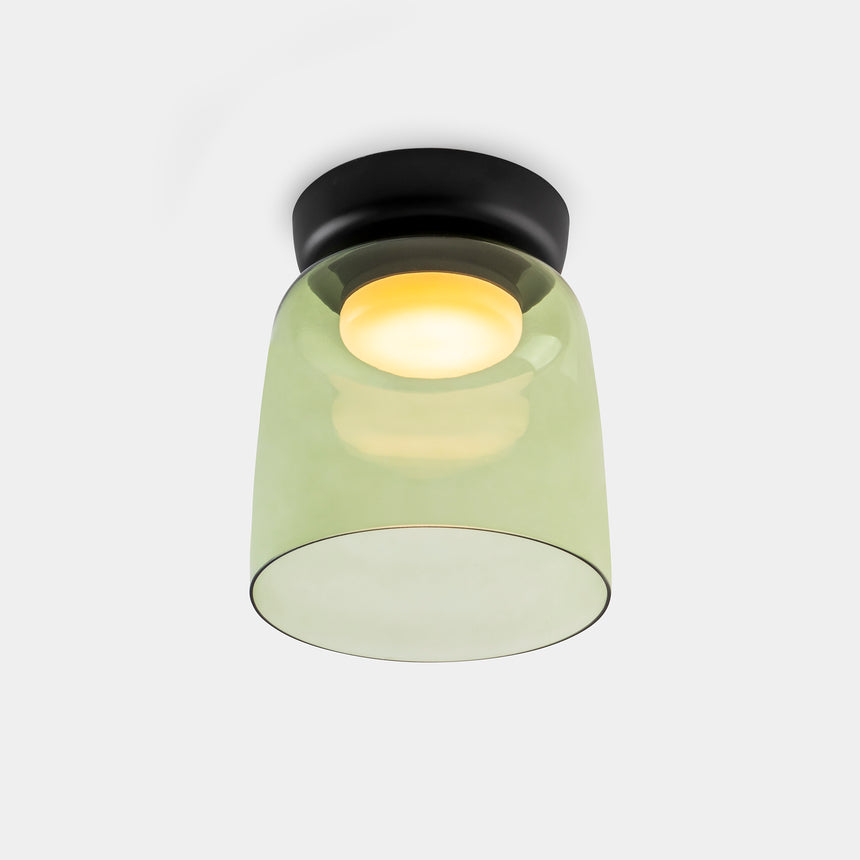 LedsC4 Plafón Levels 1 luz Ø22cm LED 28 DALI-2 negro 15-A137-05-08