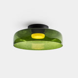 LedsC4 Plafón Levels Ceiling 1 luz Ø42cm LED 28 DALI-2 negro 185 15-A139-05-08