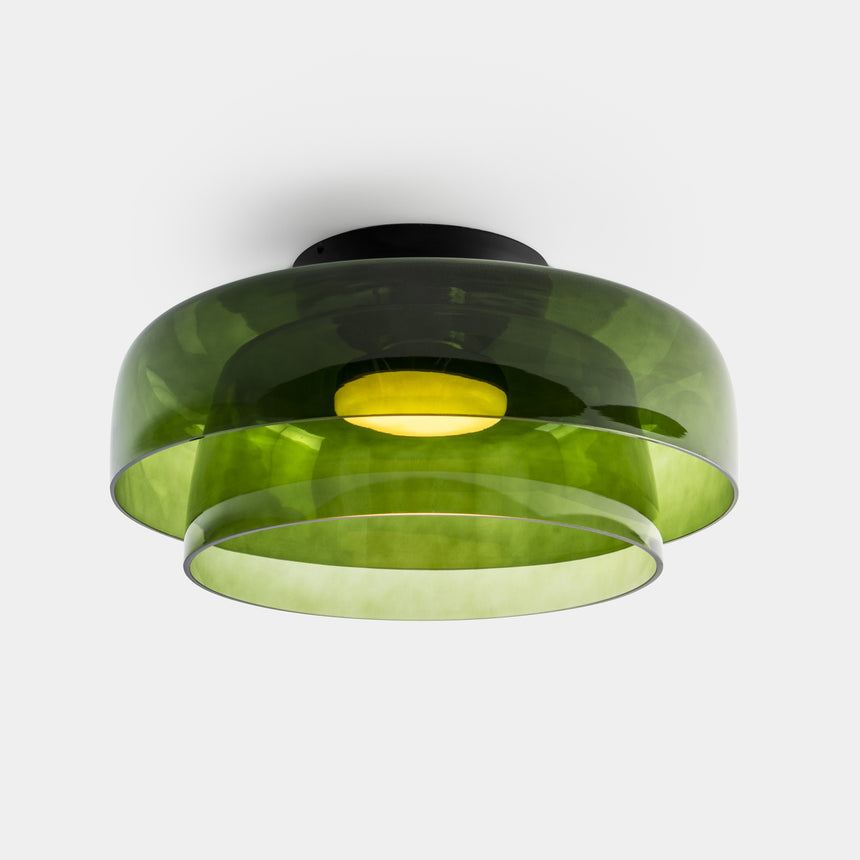 LedsC4 Plafón Levels Ceiling 2 luces Ø42cm + Ø32cm LED 28 DALI 15-A141-05-08