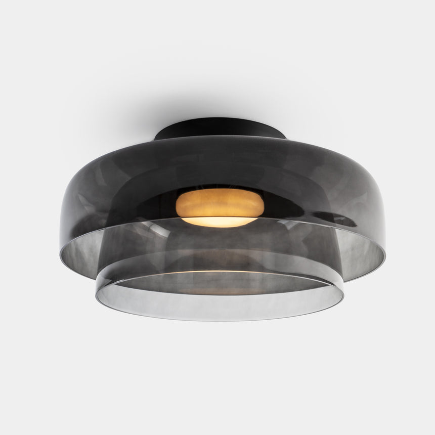 LedsC4 Plafón Levels Ceiling 2 luces Ø42cm + Ø32cm LED 28 DALI 15-A141-05-12