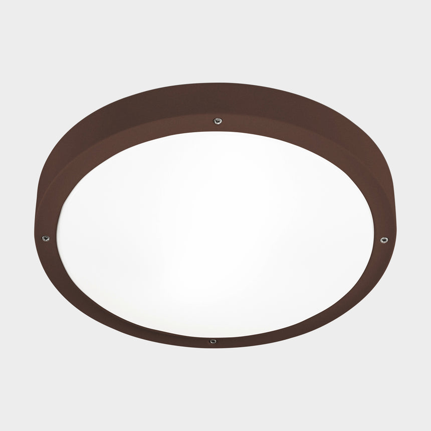 LedsC4 Plafón IP66 Basic Ø360Mm E27 30 Marrón 15-E041-J6-M1