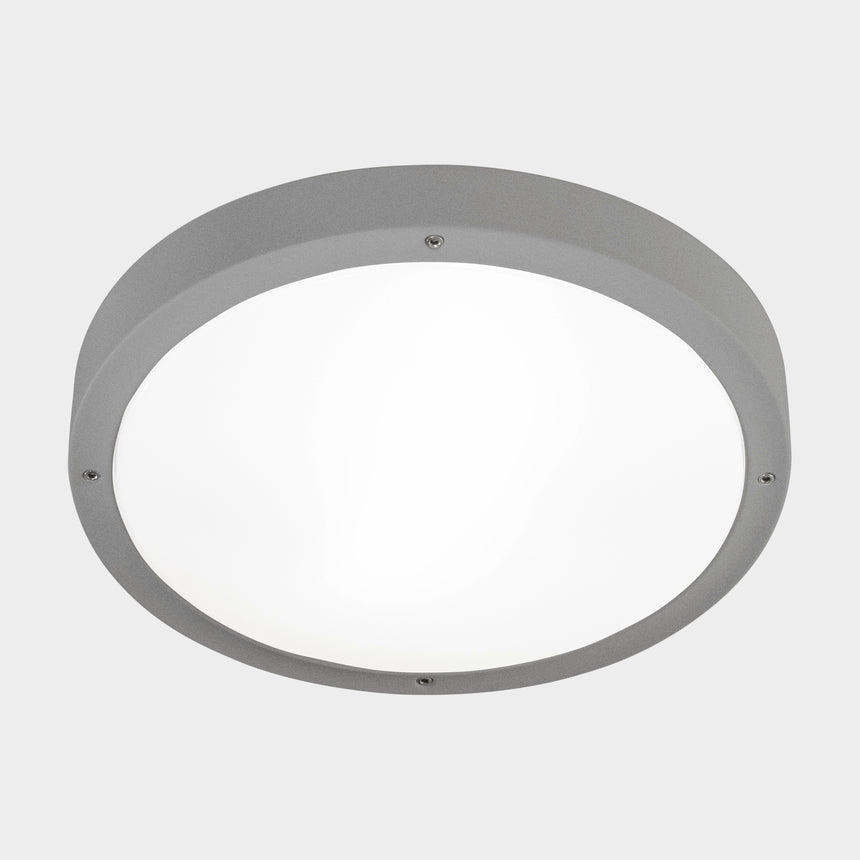 LedsC4 Plafón IP66 Basic Ø360Mm LED 24 Sw 2700-3200-4000K Gris 2750Lm 15-E050-34-EH
