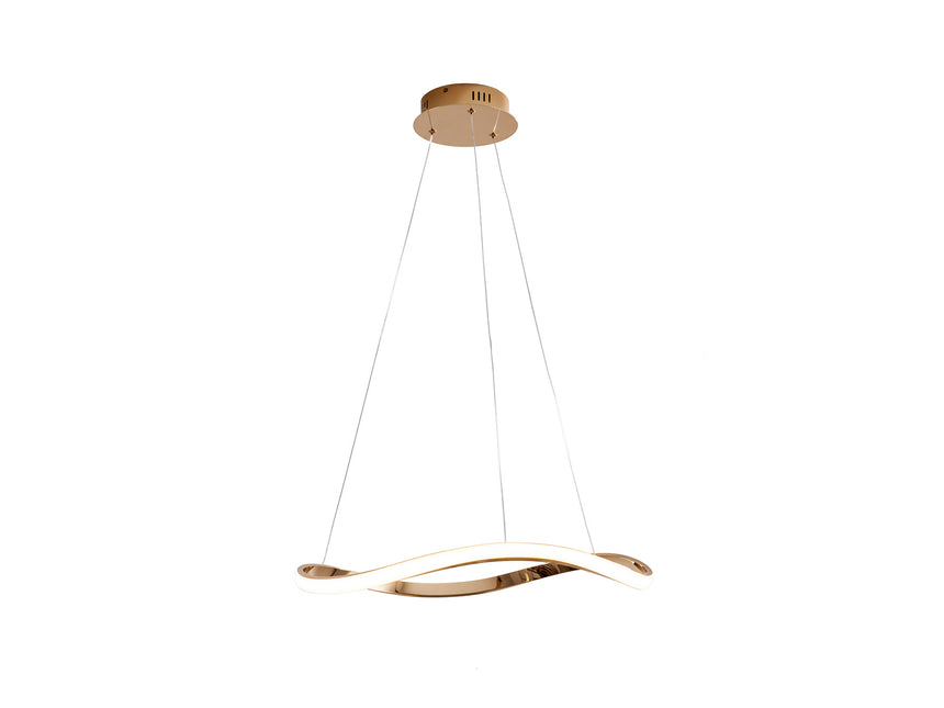 Lámpara de techo colgante de 1 aros Schuller Naos oro r - vista 4