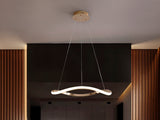 Lámpara de techo colgante de 1 aros Schuller Naos oro rosa 3000K Ø60cm 151017