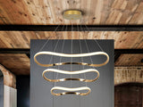 Schuller I3 Naos Lámpara oro rosa 3 Aros D80 Dim 151038