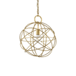 Lámpara colgante Ideal Lux Konse dorado 60W Ø40cm 155968