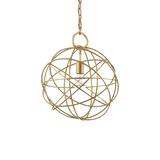Lámpara colgante Ideal Lux Konse dorado 60W Ø40cm 155968