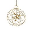 Lámpara colgante Ideal Lux Konse dorado 6 luces 360W Ø60cm 156026