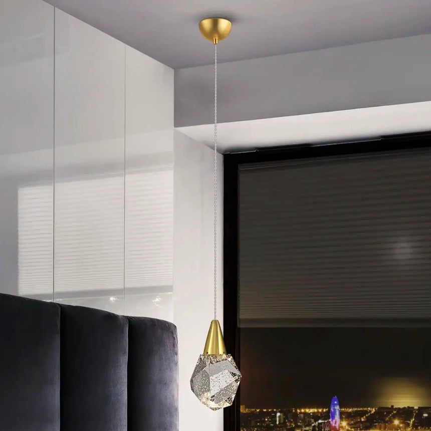 Schuller Aquaria Lámpara de techo colgante de 1 luz oro mate 157025