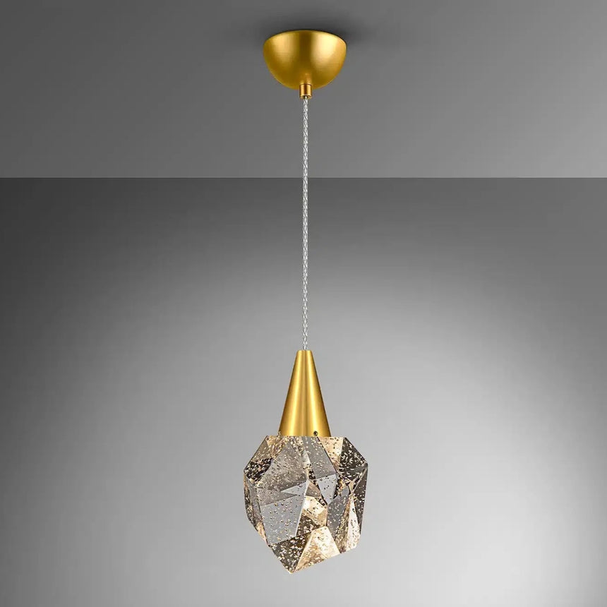 Schuller Aquaria Lámpara de techo colgante de 1 luz oro mate 157025