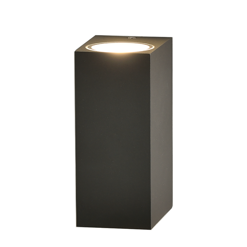 ACB Okra Aplique 16/2014 Antracita Texturado, LED 2x6W 3000K 1100lm, CRI90 IP54, LED integrado A201420GR