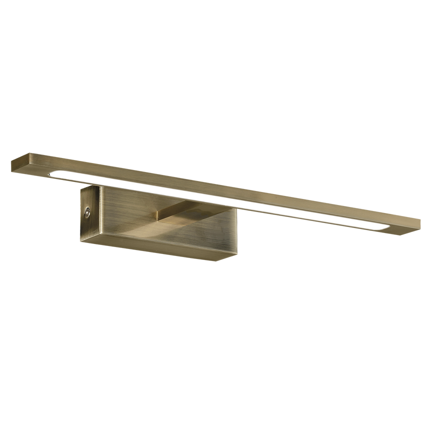 ACB Menorca Aplique 16/3730-45 Cuero, LED 12W 1480lm, CRI90 I IP44, LED integrado, Kelvin 3000K-4000K Slide Switch A3730271U