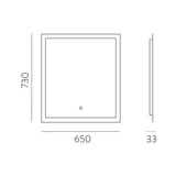 ACB Amanzi Espejo . LED interruptor táctil A359600LP