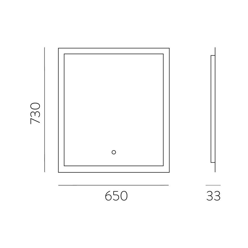 ACB Amanzi Espejo . LED interruptor táctil A359600LP
