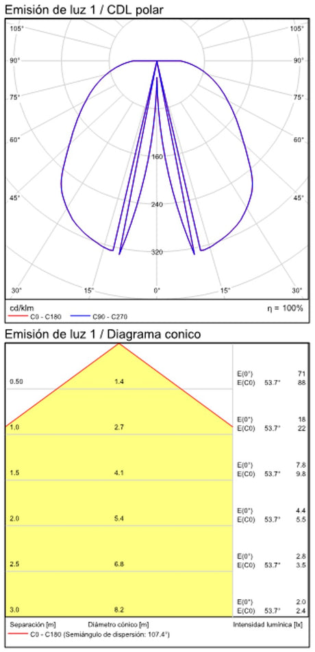 Plafón de techo ACB Corvus negro texturado Ø47cm regulable P3945000NDP - imagen 4