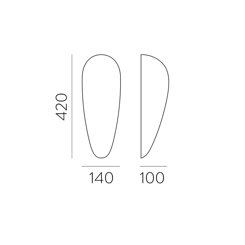 ACB Dora Wall Lamp 16/694 Opal, LED E27 15W, A166941OP