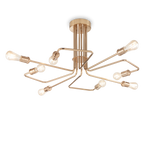 Plafón de techo Ideal Lux Triumph latón 8 luces 336W Ø92cm 160313