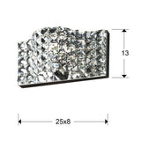 Schuller Onda Aplique cromo y transparente 160320