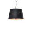 Lámpara colgante Ideal Lux Nordik negro tela 4 luces 240W Ø50cm 161648