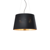 Lámpara colgante Ideal Lux Nordik negro tela 4 luces 240W Ø50cm 161648