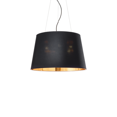 Lámpara colgante Ideal Lux Nordik negro tela 4 luces 240W Ø50cm 161648