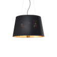 Lámpara colgante Ideal Lux Nordik negro tela 6 luces 360W Ø60cm 161662