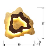 Schuller Halo Aplique óxido y pan de oro 162272