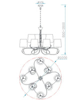 Lámpara de techo Ofertas-3 Dto 50% Mantra gris oscuro 1654