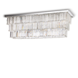 Plafón de techo Ideal Lux Martinez cromo cristal y cerámica 8 luces 320W Ø0,1cm 166285