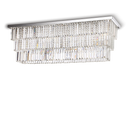 Plafón de techo Ideal Lux Martinez cromo cristal y cerámica 8 luces Ø0,1cm 166285
