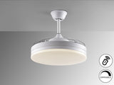 Ventilador de techo plafón retráctil Schuller Vento LED blanco CCT regulable Ø50cm 168304D vista 4