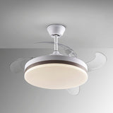 Schuller Vento Ventilador blanco y bronce Diámetro 50 dimable 168311D