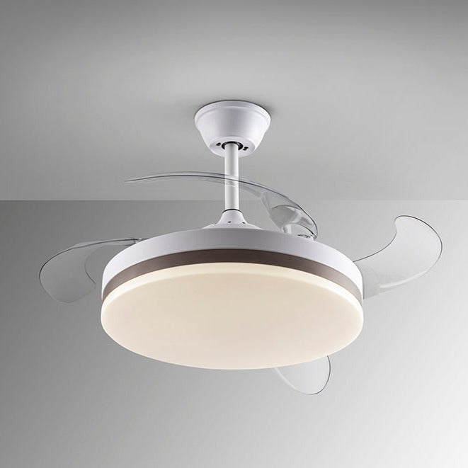 Schuller Vento Ventilador blanco y bronce Diámetro 50 dimable 168311D