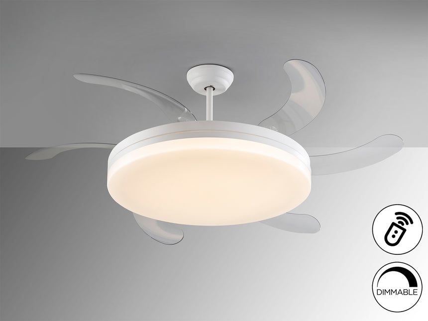 Ventilador de techo plafón retráctil Schuller Vento Max - ambiente