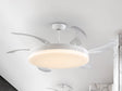 Ventilador de techo plafón retráctil Schuller Vento Maxi LED blanco CCT regulable Ø80cm 168427