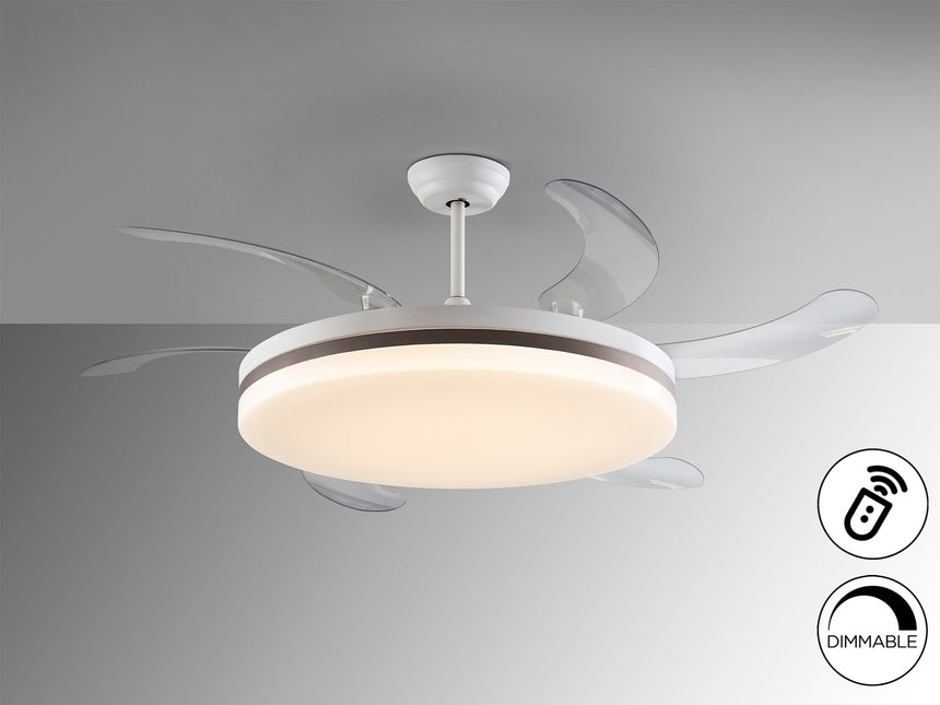 Ventilador de techo plafón retráctil Schuller Vento Max - ambiente