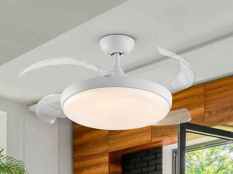 Ventilador de techo Schuller Venturi LED blanco CCT Ø50cm 169523