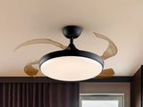 Ventilador de techo Schuller Venturi LED negro y smoke CCT Ø50cm 169547