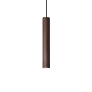 Lámpara colgante Ideal Lux Look marrón café Ø6cm 28W 170589