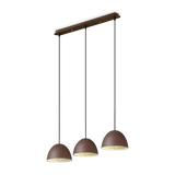Lámpara colgante Ideal Lux Folk corten 3 luces 180W Ø72cm 174235