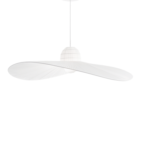 Lámpara colgante Ideal Lux Madame blanco tela 60W Ø110cm 174396